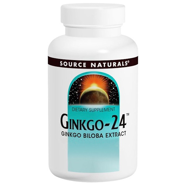 <img alt="Source Naturals, Ginkgo-24, 40 mg, 120 Tablets" title="Source Naturals, Ginkgo-24, 40 mg, 120 Tablets,021078000761"