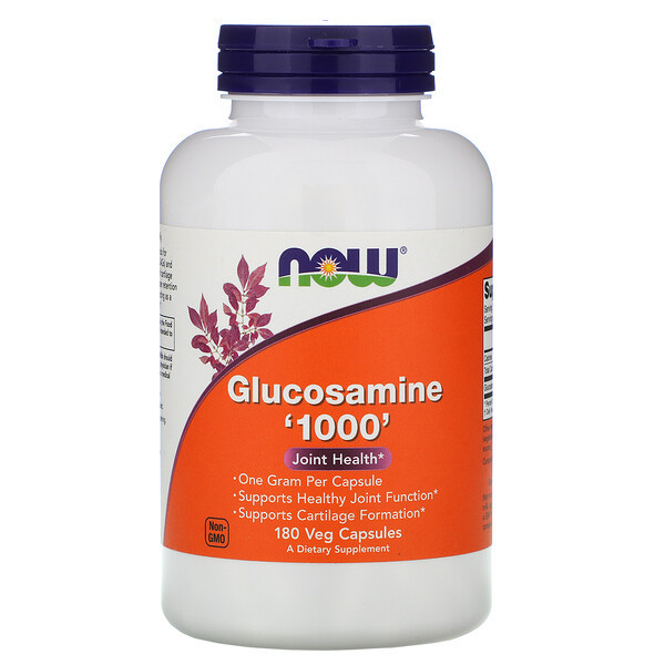 <img alt="Now Foods, Glucosamine '1000', 180 Veg Capsules" title="Now Foods, Glucosamine '1000', 180 Veg Capsules,733739032393"