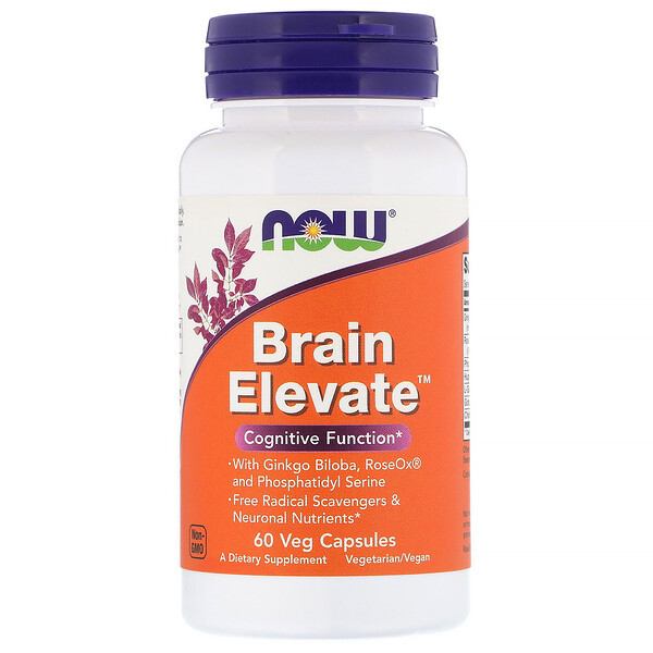 <img alt="Now Foods, Brain Elevate, 60 Veg Capsules" title="Now Foods, Brain Elevate, 60 Veg Capsules,733739033031"
