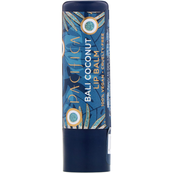 3 PACK of Pacifica, Lip Balm, Bali Coconut, 0.15 oz (4.2 g)