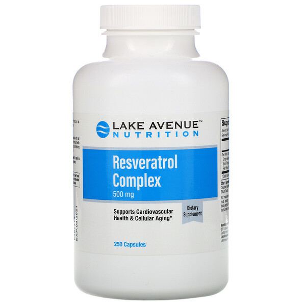 <img alt="Lake Avenue Nutrition, Resveratrol Complex, 500 mg, 250 Veggie Capsules" title="Lake Avenue Nutrition, Resveratrol Complex, 500 mg, 250 Veggie Capsules,898220016631"