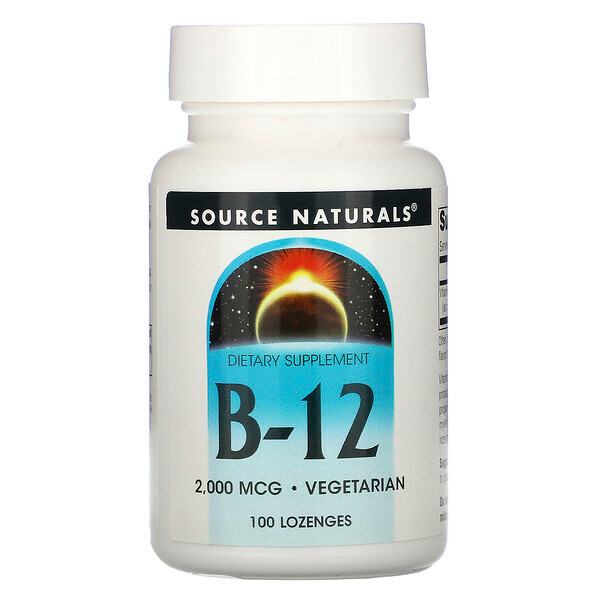 <img alt="Source Naturals, B-12, 2,000 mcg, 100 Lozenges" title="Source Naturals, B-12, 2,000 mcg, 100 Lozenges,021078004189"