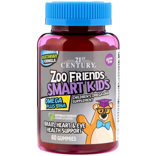 <img alt="21st Century, Zoo Friends Smart Kids Omega Plus DHA, 60 Gummies" title="21st Century, Zoo Friends Smart Kids Omega Plus DHA, 60 Gummies,740985276235"