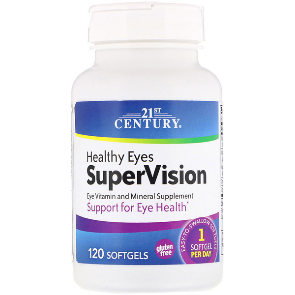 21st Century, Healthy Eyes SuperVision, 120 Softgels