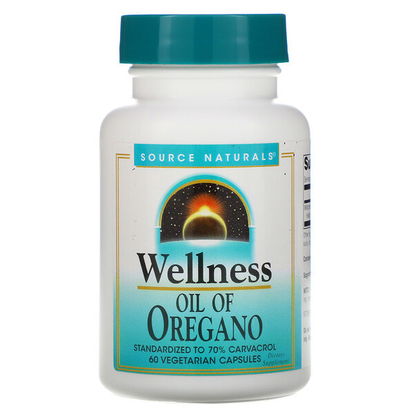 <img alt="Source Naturals, Wellness, Oil of Oregano, 60 Capsules" title="Source Naturals, Wellness, Oil of Oregano, 60 Capsules,021078015390"