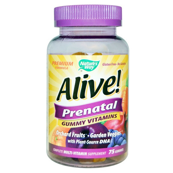 <img alt="Natures Way, Alive! Prenatal, Gummy Vitamins, 75 Gummies" title="Natures Way, Alive! Prenatal, Gummy Vitamins, 75 Gummies,033674104828"