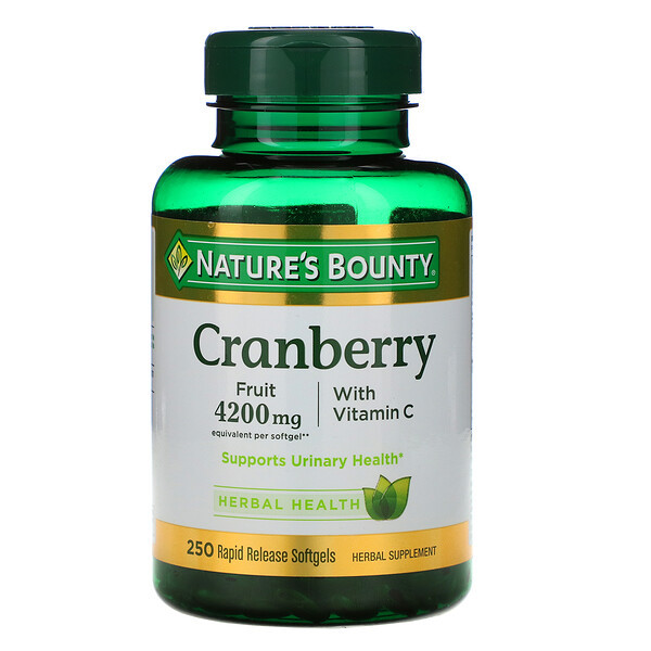 <img alt="Natures Bounty, Cranberry, With Vitamin C, 250 Rapid Release Softgels" title="Natures Bounty, Cranberry, With Vitamin C, 250 Rapid Release Softgels,074312043635"