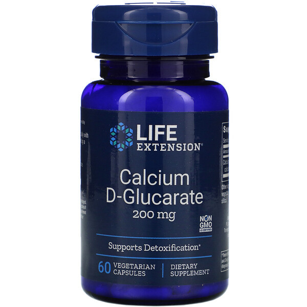 <img alt="Life Extension, Calcium D-Glucarate, 200 mg, 60 Vegetable Capsules" title="Life Extension, Calcium D-Glucarate, 200 mg, 60 Vegetable Capsules,737870165163"