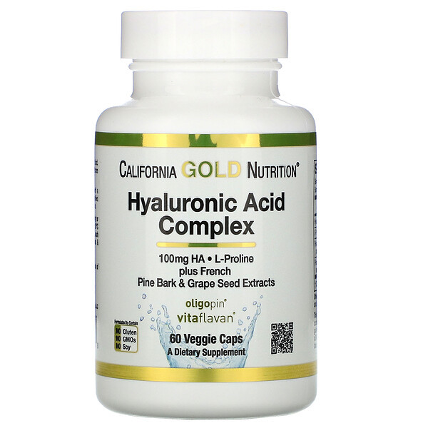 <img alt="California Gold Nutrition, Hyaluronic Acid Complex, 60 Veggie Capsules" title="California Gold Nutrition, Hyaluronic Acid Complex, 60 Veggie Capsules,898220008568"