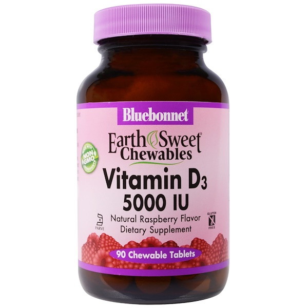 <img alt="Bluebonnet Nutrition, Vitamin D3, 5,000 IU, 90 Chewable Tablets" title="Bluebonnet Nutrition, Vitamin D3, 5,000 IU, 90 Chewable Tablets,743715003668"