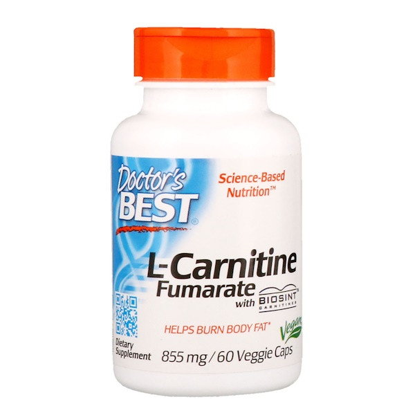 <img alt="Doctors Best, L-Carnitine Fumarate with Biosint Carnitines, 855 mg, 60 Veggie Caps" title="Doctors Best, L-Carnitine Fumarate with Biosint Carnitines, 855 mg, 60 Veggie Caps,753950001060"