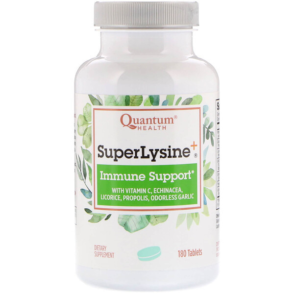 <img alt="Quantum Health, Super Lysine+, Immune Support, 180 Tablets" title="Quantum Health, Super Lysine+, Immune Support, 180 Tablets,046985001113"
