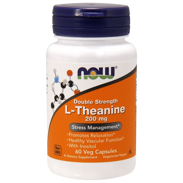<img alt="Now Foods, L-Theanine, Double Strength, 200 mg, 60 Veg Capsules" title="Now Foods, L-Theanine, Double Strength, 200 mg, 60 Veg Capsules,733739001474"
