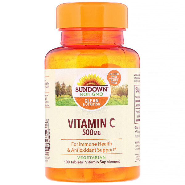 <img alt="Sundown Naturals, Vitamin C, 500 mg, 100 Tablets" title="Sundown Naturals, Vitamin C, 500 mg, 100 Tablets,030768005177"