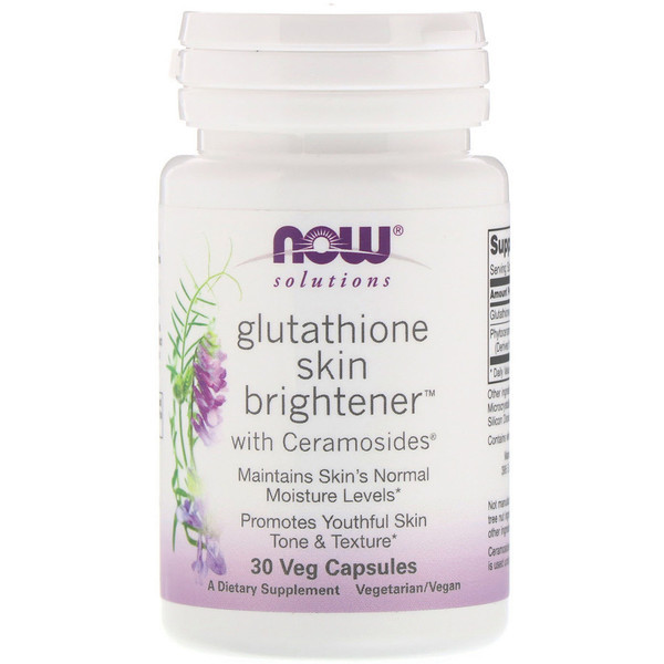 <img alt="Now Foods, Solutions, Glutathione Skin Brightener, 30 Veg Capsules" title="Now Foods, Solutions, Glutathione Skin Brightener, 30 Veg Capsules,733739033789"