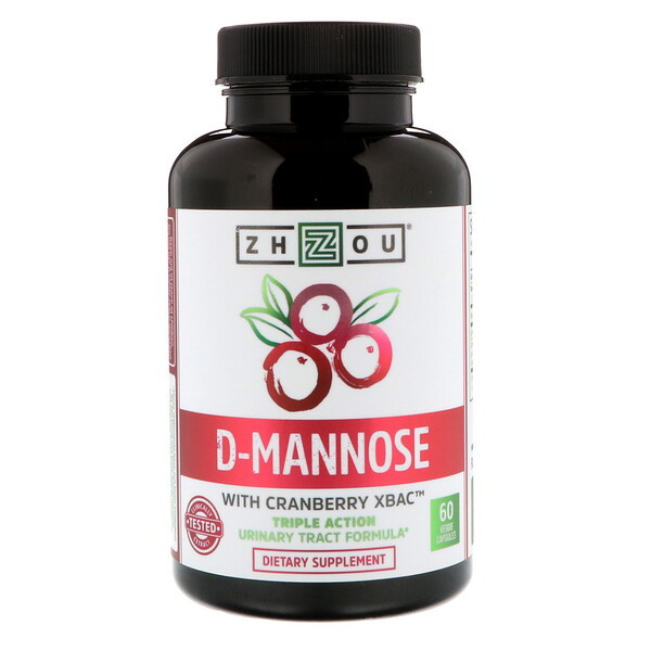<img alt="Zhou Nutrition, D-Mannose with Cranberry Xbac, 60 Vegetarian Capsules" title="Zhou Nutrition, D-Mannose with Cranberry Xbac, 60 Vegetarian Capsules,859805006089"