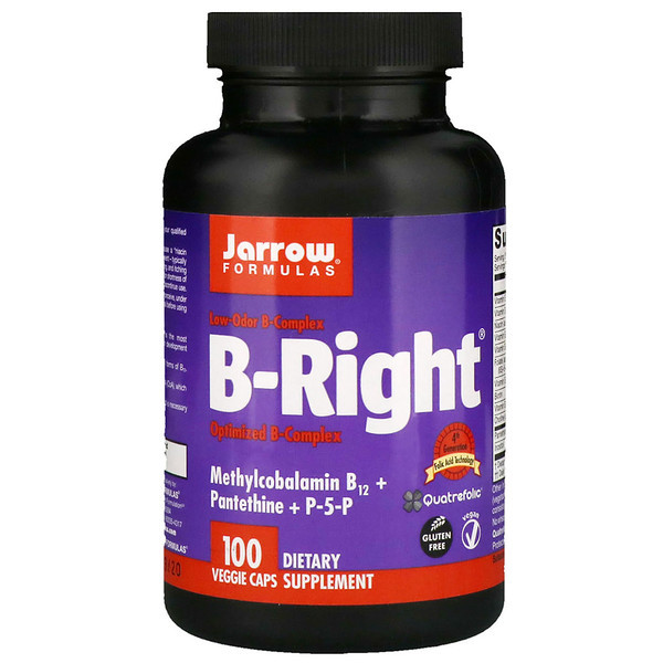 <img alt="Jarrow Formulas, B-Right, 100 Veggie Caps" title="Jarrow Formulas, B-Right, 100 Veggie Caps,790011010067"
