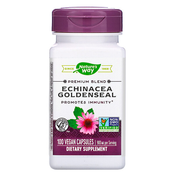 <img alt="Natures Way, Echinacea Goldenseal, 450 mg, 100 Vegetarian Capsules" title="Natures Way, Echinacea Goldenseal, 450 mg, 100 Vegetarian Capsules,033674004159"