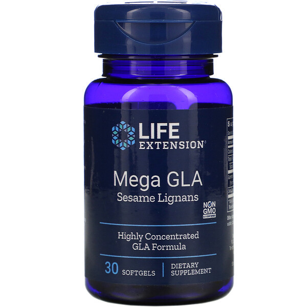<img alt="Life Extension, Mega GLA with Sesame Lignans, 30 Softgels" title="Life Extension, Mega GLA with Sesame Lignans, 30 Softgels,737870221838"