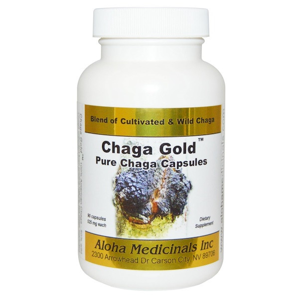 Aloha Medicinals Inc., Chaga Gold, 90 Capsules