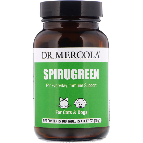 <img alt="Dr. Mercola, SpiruGreen, For Cats & Dogs, 180 Tablets" title="Dr. Mercola, SpiruGreen, For Cats & Dogs, 180 Tablets,813006012379"