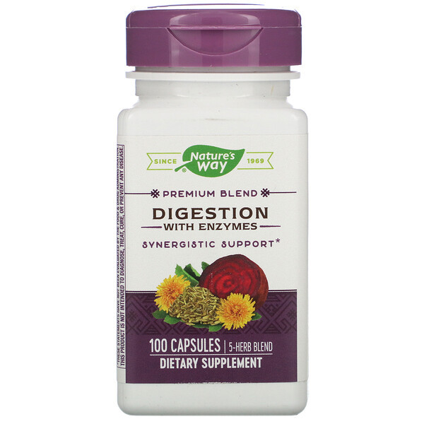 <img alt="Natures Way, Digestion, with Enzymes, 100 Capsules" title="Natures Way, Digestion, with Enzymes, 100 Capsules,033674792209"