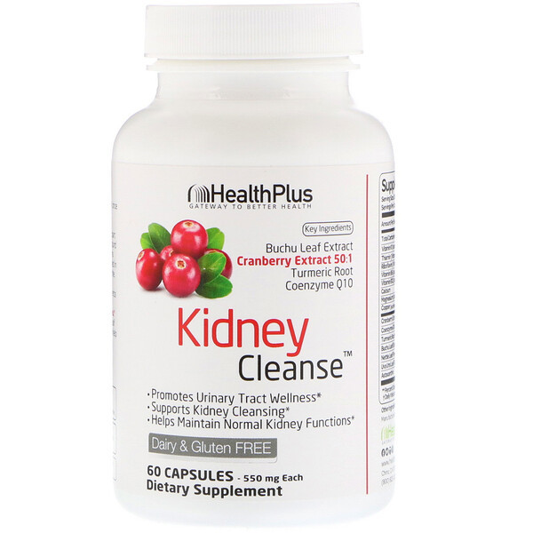 <img alt="Health Plus, Kidney Cleanse, 550 mg, 60 Capsules" title="Health Plus, Kidney Cleanse, 550 mg, 60 Capsules,083502550020"
