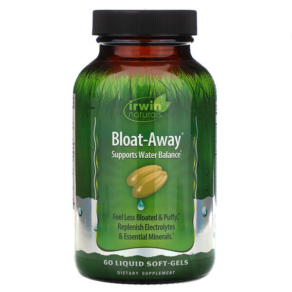 <img alt="Irwin Naturals, Bloat-Away, 60 Liquid Soft-Gels" title="Irwin Naturals, Bloat-Away, 60 Liquid Soft-Gels,710363573041"