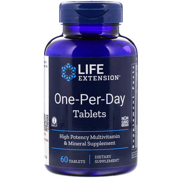 <img alt="Life Extension, One-Per-Day Tablets, 60 Tablets" title="Life Extension, One-Per-Day Tablets, 60 Tablets,737870231363"