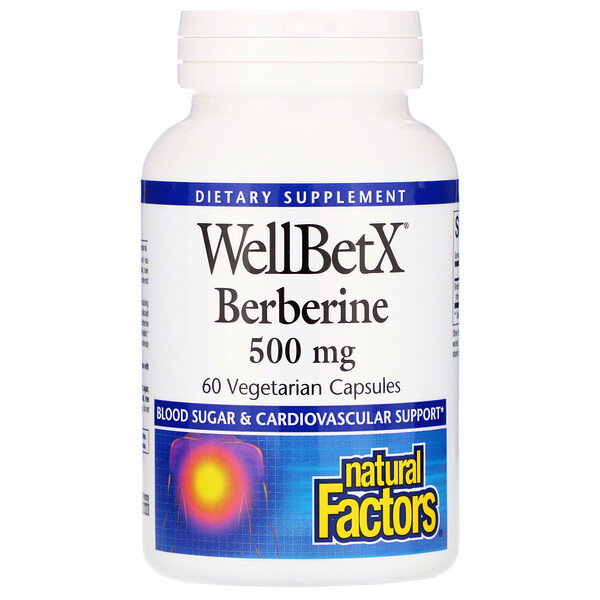<img alt="Natural Factors, WellBetX Berberine, 500 mg, 60 Veggie Caps" title="Natural Factors, WellBetX Berberine, 500 mg, 60 Veggie Caps,068958035444"