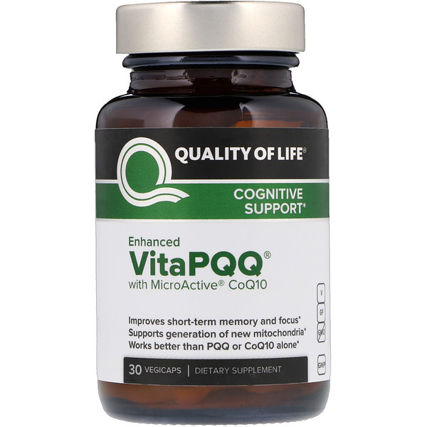 <img alt="Quality of Life Labs, VitaPQQ, Cognitive Support, 30 Vegicaps" title="Quality of Life Labs, VitaPQQ, Cognitive Support, 30 Vegicaps,812259003134"