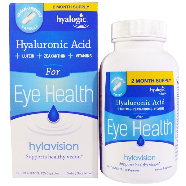 <img alt="Hyalogic , Hylavision, Hyaluronic Acid, 120 Capsules" title="Hyalogic , Hylavision, Hyaluronic Acid, 120 Capsules,858259000254"
