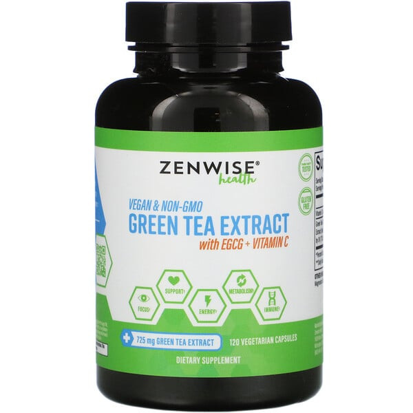 <img alt="Zenwise Health, Caffeine-Free Green Tea Extract with EGCG + Vitamin C, 120 Vegetarian Capsules" title="Zenwise Health, Caffeine-Free Green Tea Extract with EGCG + Vitamin C, 120 Vegetarian Capsules,856521007338"