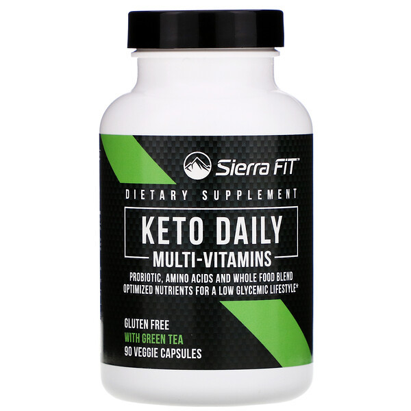 <img alt="Sierra Fit, Keto Daily Multivitamins with Green Tea,  90 Veggie Capsules" title="Sierra Fit, Keto Daily Multivitamins with Green Tea,  90 Veggie Capsules,898220016365"