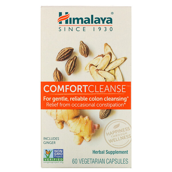 <img alt="Himalaya, Comfort Cleanse, 60 Vegetarian Capsules" title="Himalaya, Comfort Cleanse, 60 Vegetarian Capsules,605069600330"