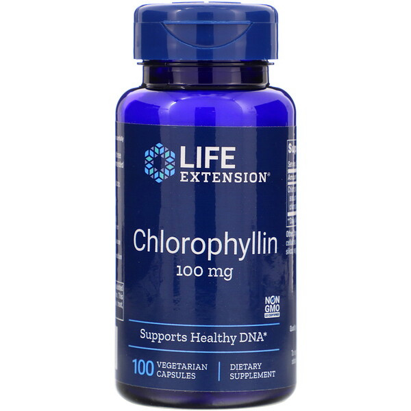 <img alt="Life Extension, Chlorophyllin, 100 mg, 100 Vegetarian Capsules" title="Life Extension, Chlorophyllin, 100 mg, 100 Vegetarian Capsules,737870157113"