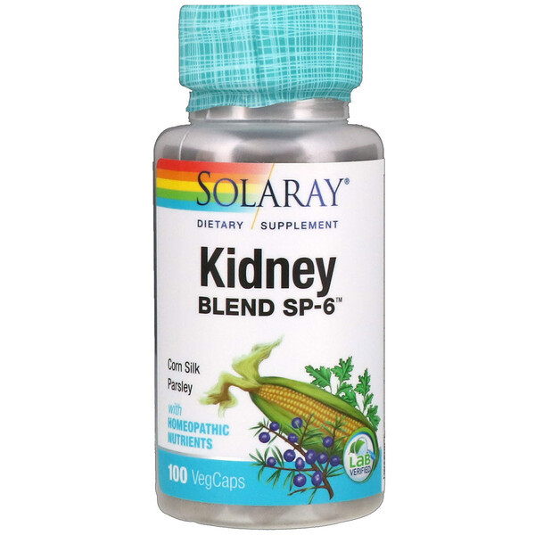 <img alt="Solaray, Kidney Blend SP-6, 100 VegCaps" title="Solaray, Kidney Blend SP-6, 100 VegCaps,076280002607"