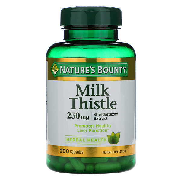 <img alt="Natures Bounty, Milk Thistle, 250 mg, 200 Capsules" title="Natures Bounty, Milk Thistle, 250 mg, 200 Capsules,074312045493"