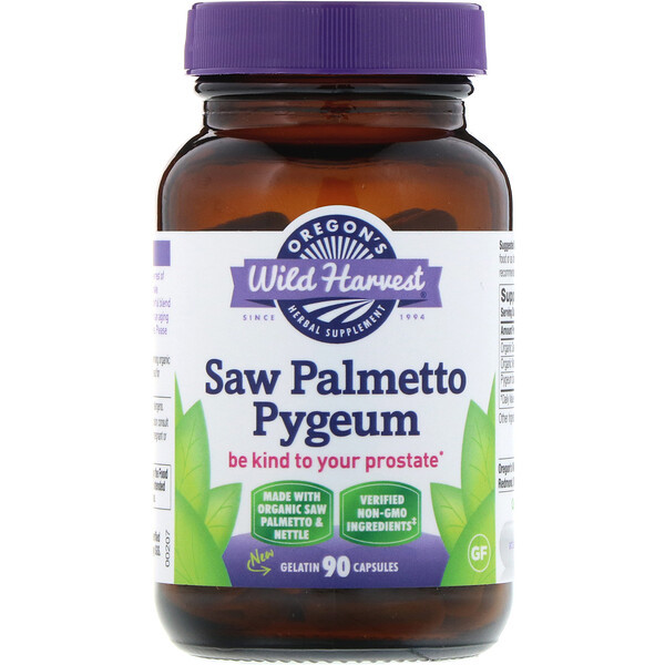 <img alt="Oregons Wild Harvest, Saw Palmetto Pygeum, 90 Gelatin Capsules" title="Oregons Wild Harvest, Saw Palmetto Pygeum, 90 Gelatin Capsules,706195000183"