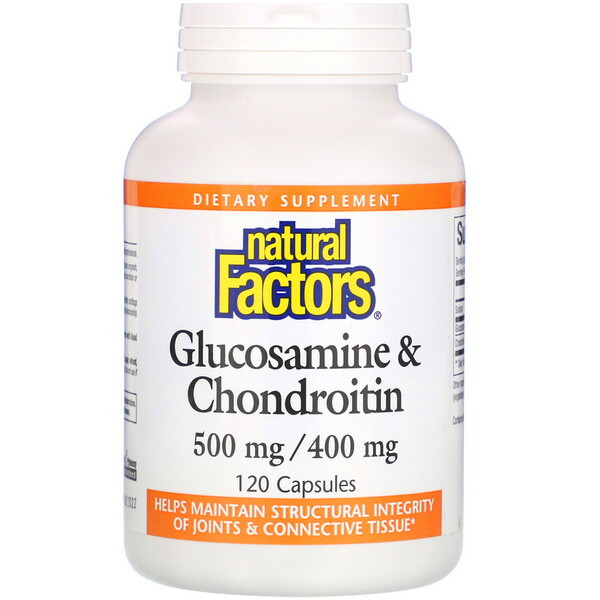 <img alt="Natural Factors, Glucosamine & Chondroitin, 500 mg/400 mg, 120 Capsules" title="Natural Factors, Glucosamine & Chondroitin, 500 mg/400 mg, 120 Capsules,068958026879"