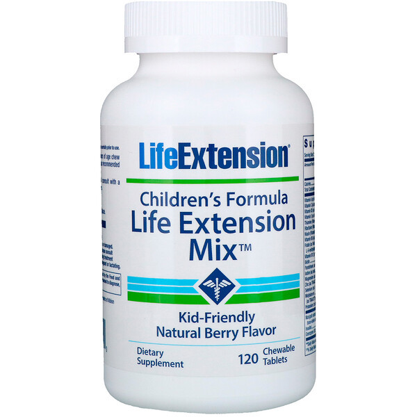 <img alt="Life Extension, Childrens Formula, Life Extension Mix, Natural Berry Flavor, 120 Chewable Tablets" title="Life Extension, Childrens Formula, Life Extension Mix, Natural Berry Flavor, 120 Chewable Tablets,737870219910"