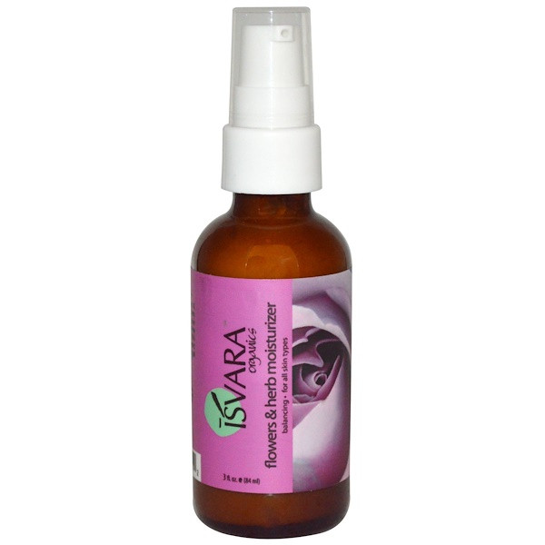 Isvara Organics, Flowers & Herb Moisturizer, 3 fl oz (84 ml)