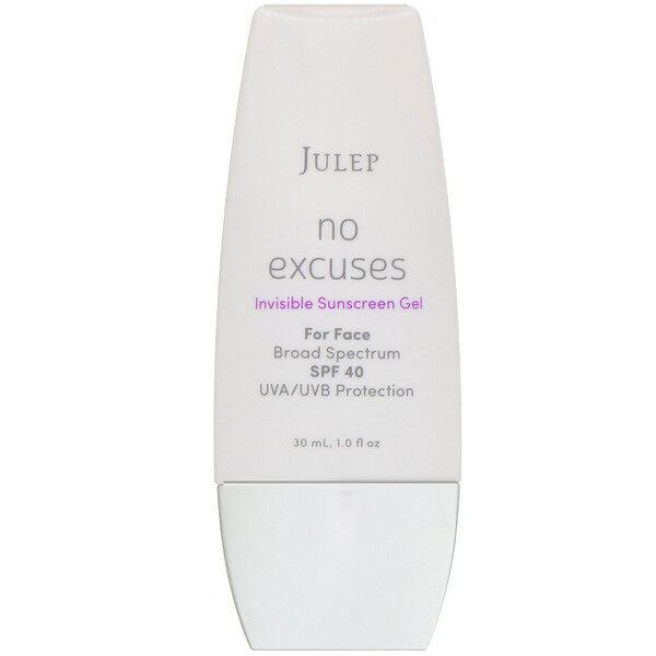 Julep, No Excuses, Invisible Sunscreen Gel, SPF 40, 1 fl oz (30 ml)