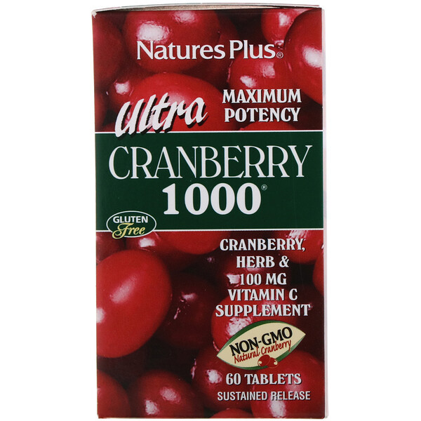 <img alt="Natures Plus, Ultra Cranberry 1000, 60 Tablets" title="Natures Plus, Ultra Cranberry 1000, 60 Tablets,097467039520"