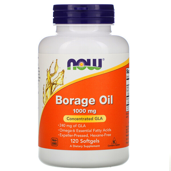 <img alt="Now Foods, Borage Oil, Concentration GLA , 1,000 mg, 120 Softgels" title="Now Foods, Borage Oil, Concentration GLA , 1,000 mg, 120 Softgels,733739017222"