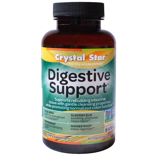<img alt="Crystal Star, Digestive Support, 60 Veggie Caps" title="Crystal Star, Digestive Support, 60 Veggie Caps,747889015601"