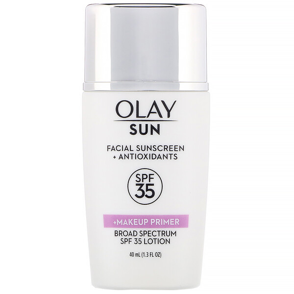 <img alt="Olay, Sun, Facial Sunscreen + Makeup Primer, SPF 35, 1.3 fl oz (40 ml)" title="Olay, Sun, Facial Sunscreen + Makeup Primer, SPF 35, 1.3 fl oz (40 ml),075609197390"