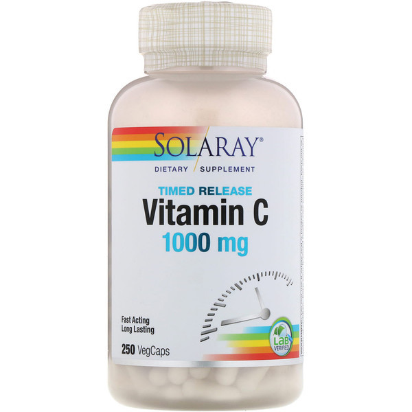 <img alt="Solaray, Timed-Release Vitamin C , 1000 mg, 250 VegCaps" title="Solaray, Timed-Release Vitamin C , 1000 mg, 250 VegCaps,076280044515"