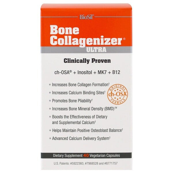 <img alt="BioSil by Natural Factors, Bone Collagenizer Ultra, 40 Vegetarian Capsules" title="BioSil by Natural Factors, Bone Collagenizer Ultra, 40 Vegetarian Capsules,5425010391514"