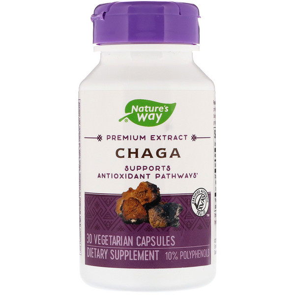 Natures Way, Chaga, 30 Vegetarian Capsules